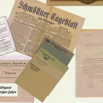 Geschäftspapiere um 1920